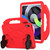 iPad 2025 / 2022 Children EVA Shockproof Tablet Case with Thumb Bracket - Red