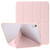 iPad 2025 / 2022 Clear Acrylic Deformation Leather Tablet Case - Pink