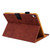 iPad 2025 / 2022 Cloth Texture Leather Smart Tablet Case - Brown