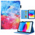 iPad 2025 / 2022 Colored Drawing Leather Smart Tablet Case - Beautiful Sky