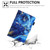 iPad 2025 / 2022 Colored Drawing Leather Smart Tablet Case - Blue Gold