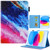 iPad 2025 / 2022 Colored Drawing Leather Smart Tablet Case - Colorful Stone