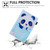iPad 2025 / 2022 Colored Drawing Leather Smart Tablet Case - Cup Panda