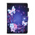 iPad 2025 / 2022 Colored Drawing Leather Smart Tablet Case - Dual Colorful Butterflies