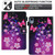 iPad 2025 / 2022 Colored Drawing Leather Smart Tablet Case - Dual Pink Butterflies