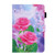 iPad 2025 / 2022 Colored Drawing Leather Smart Tablet Case - Red Rose