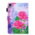 iPad 2025 / 2022 Colored Drawing Leather Smart Tablet Case - Red Rose