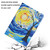 iPad 2025 / 2022 Colored Drawing Pattern Flip Leather Smart Tablet Case - Starry Sky Tree
