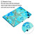 iPad 2025 / 2022 Coloured Drawing Stitching Smart Leather Tablet Case - Butterfly Tower