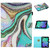 iPad 2025 / 2022 Coloured Drawing Stitching Smart Leather Tablet Case - Colored Sand
