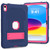 iPad 2025 / 2022 Contrast Color Robot Silicone + PC Tablet Cas - Navy Blue+Rose Red