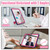iPad 2025 / 2022 Contrast Color Robot Silicone + PC Tablet Cas - Navy Blue+Rose Red