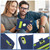 iPad 2025 / 2022 Contrast Color Robot Silicone + PC Tablet Cas - Navy Blue+Yellow Green