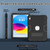 iPad 2025 / 2022 Contrast Color Robot Silicone + PC Tablet Protective Case - Black