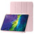 iPad 2025 / 2022 Deformation Transparent Acrylic Leather Tablet Case - Pink