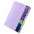 iPad 2025 / 2022 Deformation Transparent Acrylic Leather Tablet Case - Purple