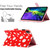 iPad 2025 / 2022 Dot Pattern Leather Smart Tablet Case - Red White
