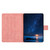 iPad 2025 / 2022 Embossed Couple Cat Smart Tablet Leather Case - Pink