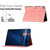 iPad 2025 / 2022 Embossed Couple Cat Smart Tablet Leather Case - Pink