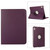 iPad 2025 / 2022 ENKAY Hat-Prince 360 Degree Rotation Litchi Leather Smart Tablet Case - Dark Purple