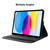 iPad 2025 / 2022 ENKAY Hat-Prince 360 Degree Rotation Litchi Leather Smart Tablet Case - Dark Purple