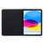 iPad 2025 / 2022 ENKAY PC Back Cover Smart Leather Tablet Case with Pen Slot & Holder - Black
