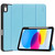 iPad 2025 / 2022 ENKAY TPU Back Cover Smart Leather Stand Tablet Case with Pen Slot - Light Blue