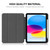 iPad 2025 / 2022 ENKAY TPU Back Cover Smart Leather Stand Tablet Case with Pen Slot - Light Blue