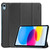 iPad 2025 / 2022 ENKAY Tri-fold Custer Texture Leather Stand Smart Case - Black