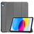 iPad 2025 / 2022 ENKAY Tri-fold Custer Texture Leather Stand Smart Case - Grey