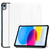 iPad 2025 / 2022 ENKAY Tri-fold Custer Texture Leather Stand Smart Case - White