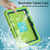 iPad 2025 / 2022 EVA + PC Shockproof Tablet Case with Waterproof Frame - Grass Green