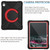 iPad 2025 / 2022 EVA + PC Tablet Protective Case with 360 Rotating Bracket - Black+Red