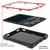 iPad 2025 / 2022 EVA + PC Tablet Protective Case with 360 Rotating Bracket - Black+Red