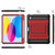 iPad 2025 / 2022 Explorer Tablet Protective Case with Pen Slot - Red