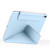 iPad 2025 / 2022 Fixed Buckle Magnetic Deformation Leather Tablet Case - Ice Blue