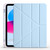 iPad 2025 / 2022 Four-corner Airbag Deformation Tablet Leather Case - Ice Blue