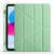iPad 2025 / 2022 Four-corner Airbag Deformation Tablet Leather Case - Matcha Green