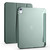 iPad 2025 / 2022 Four-corner Airbag Shockproof Three-fold Tablet Leather Case - Pine Green
