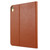 iPad 2025 / 2022 GEBEI Silk Texture Flip Tablet Leather Case - Brown