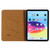iPad 2025 / 2022 GEBEI Silk Texture Flip Tablet Leather Case - Brown
