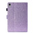 iPad 2025 / 2022 Glossy Glitter Powder Horizontal Flip Leather Tablet Case - Purple