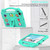iPad 2025 / 2022 Handle Kickstand Children EVA Shockproof Tablet Case - Mint Green