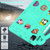 iPad 2025 / 2022 Handle Kickstand Children EVA Shockproof Tablet Case - Mint Green