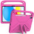 iPad 2025 / 2022 Handle Portable EVA Shockproof Tablet Case - Rose Red