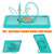 iPad 2025 / 2022 Heavy Duty Hybrid Tablet Case with Handle & Strap - Light Blue