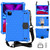 iPad 2025 / 2022 Honeycomb Design EVA + PC Anti Falling Tablet Protective Case - Blue Black