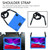 iPad 2025 / 2022 Honeycomb Design EVA + PC Anti Falling Tablet Protective Case - Blue Black