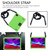 iPad 2025 / 2022 Honeycomb Design EVA + PC Anti Falling Tablet Protective Case - Green+Black