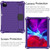 iPad 2025 / 2022 Honeycomb Design EVA + PC Anti Falling Tablet Protective Case - Purple Black